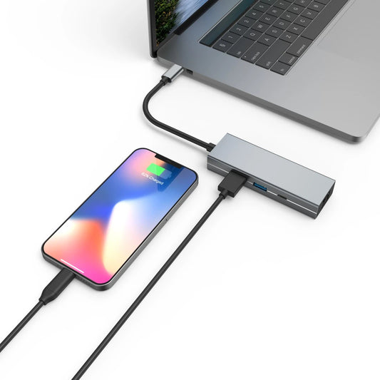 Hama USB-C Multiport Hub, 2 x USB-A, USB-C, LAN/Gigabit Ethernet