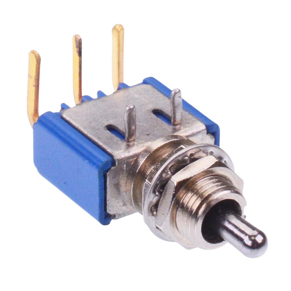 5237WCDBX38616 APEM (On)-Off-(On) Momentary 6.35mm Miniature Toggle Switch SPDT
