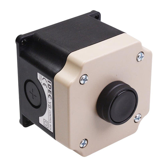 IDEC Black 22mm Momentary Push Button Switch Control Station 2NO IP65