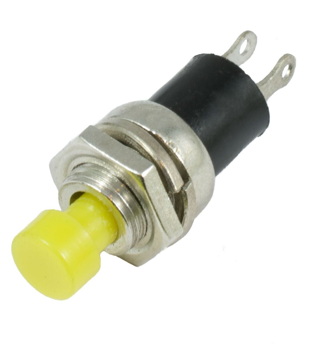 Yellow Mini Off(On) Momentary Push Button Switch SPST