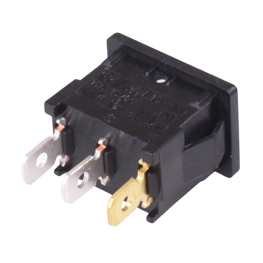 On-Off Red LED Rectangle Rocker Switch SPST 16A R13-66B4-02
