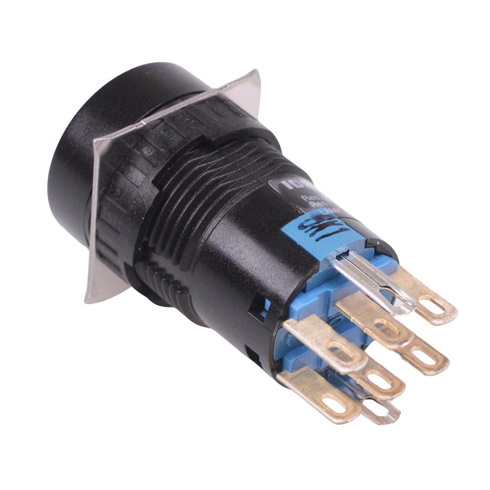 AL6M-M200 16mm Momentary Round illuminated Push Button Body DPDT IDEC