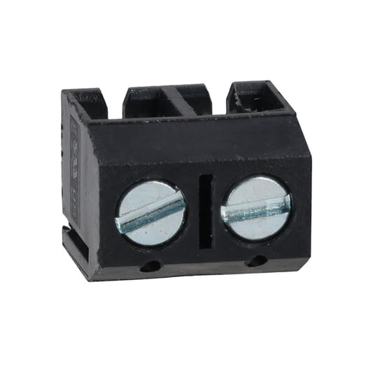 2 Way 10A Black Interlocking Terminal Block 5mm