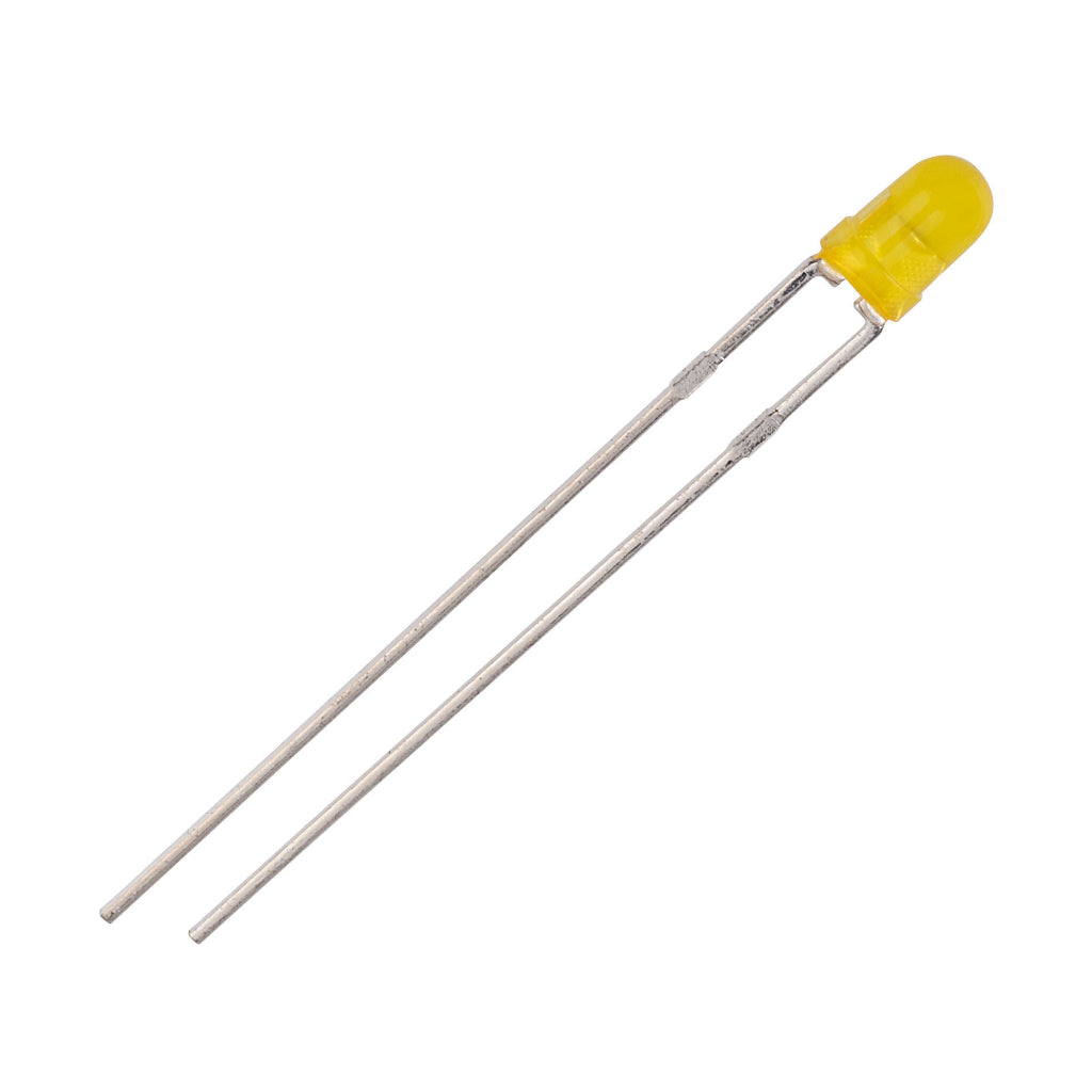 3mm 2.1V Yellow LEDs (5 Pack)