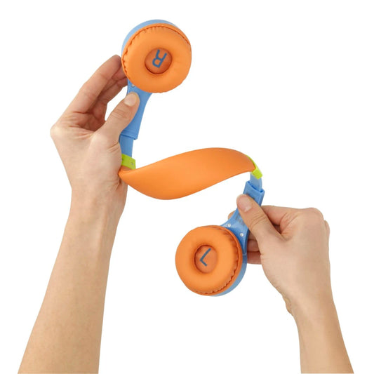 Hama Kids Guard On-Ear Wired Headphones, Blue/Orange