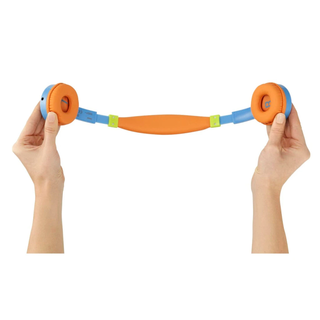 Hama Kids Guard On-Ear Wired Headphones, Blue/Orange