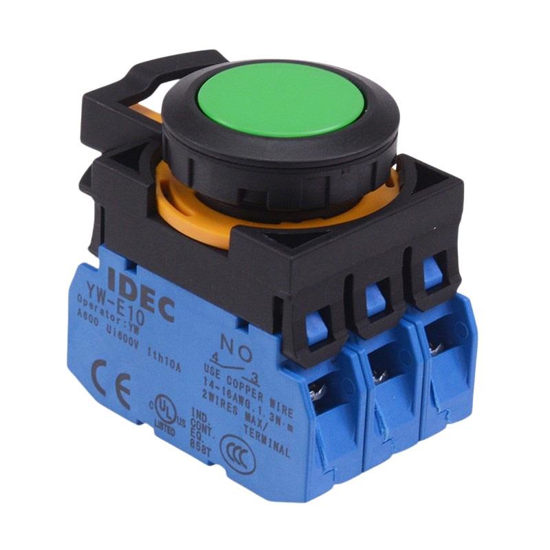 CW1B-M1E30G Green Momentary Push Button Switch 3NO IP65 IDEC