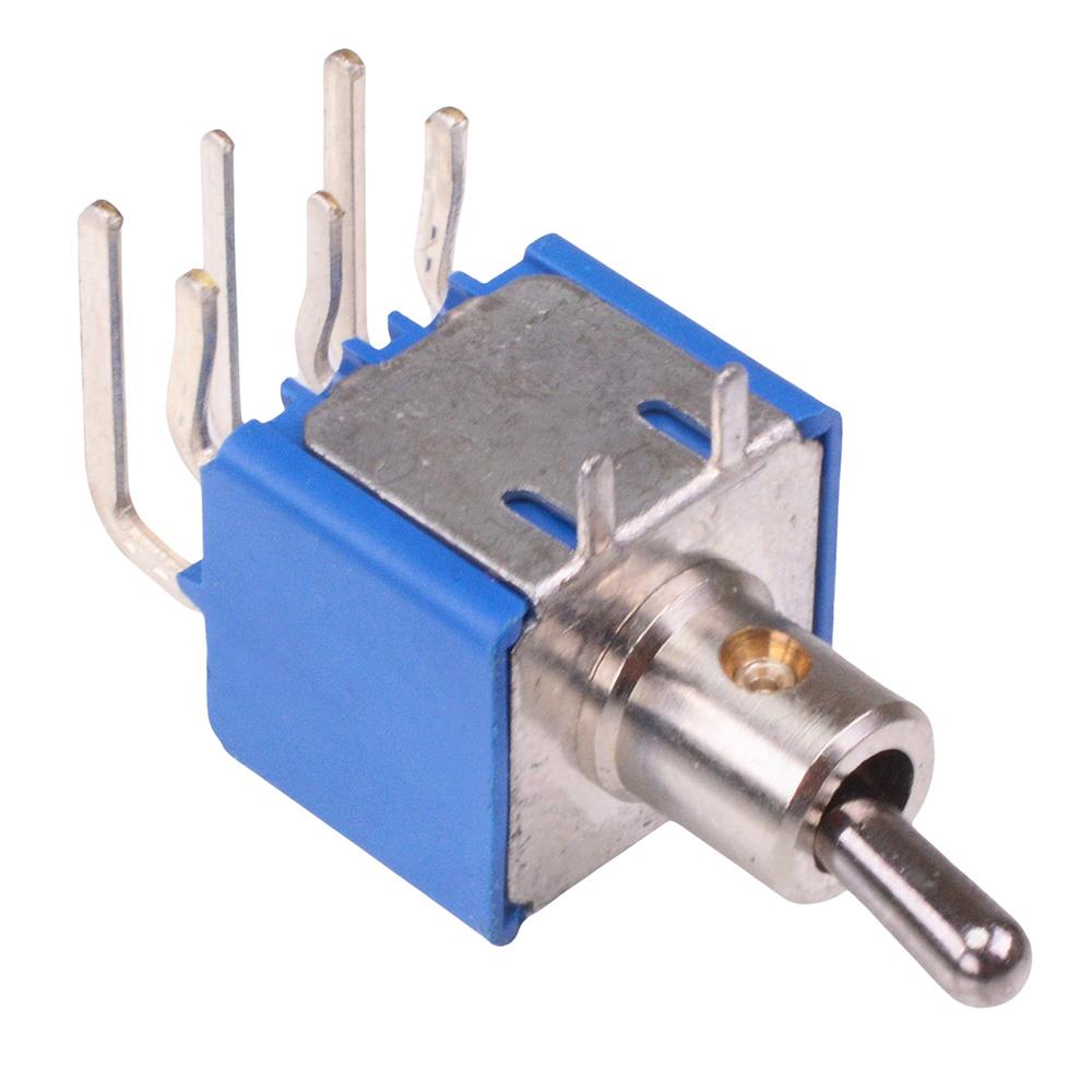 5246WA-16X975-01 APEM On-On Miniature PCB Toggle Switch DPDT 4A 30VDC
