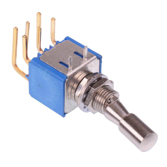 5246WADB-2VX386 APEM On-On Locking 6.35mm Miniature Toggle Switch DPDT 4A 30VDC