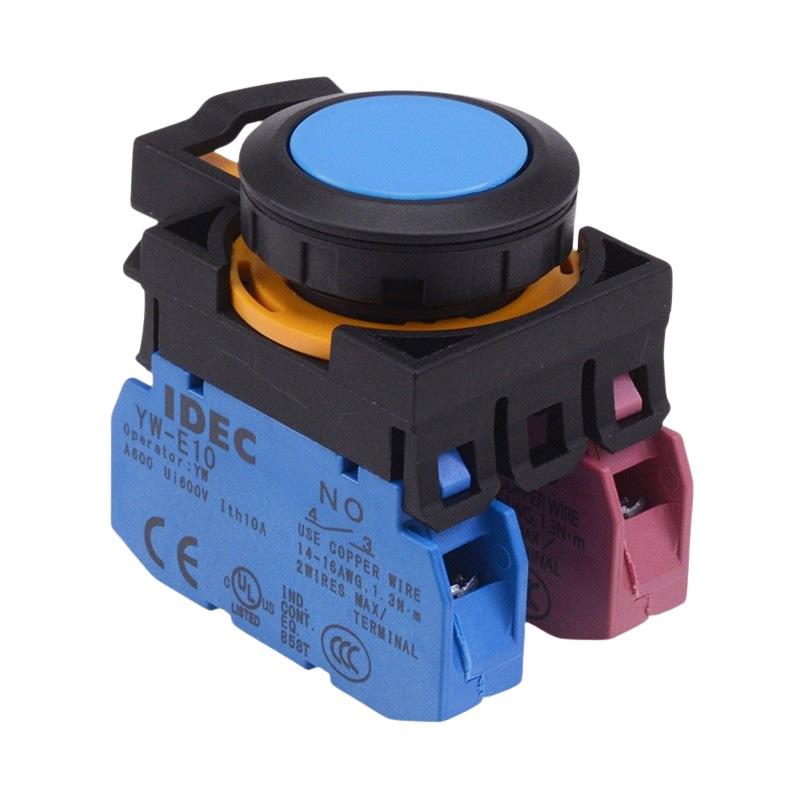 CW1B-A1E11S Blue Maintained Push Button Switch 1NO-1NC IP65 IDEC