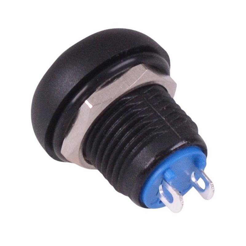 Red On-Off Latching 12mm Waterproof Push Button Switch IP65 SPST