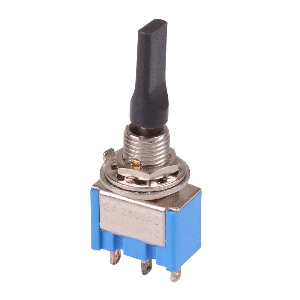 On-Off-On Mini Toggle Switch Flat Lever SPDT