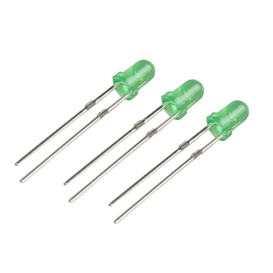 3mm 3V Green LED (3 Pack)