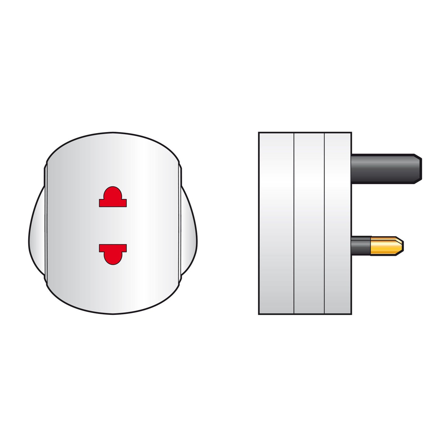Mercury UK Mains Shaver Adaptor Plug 1A
