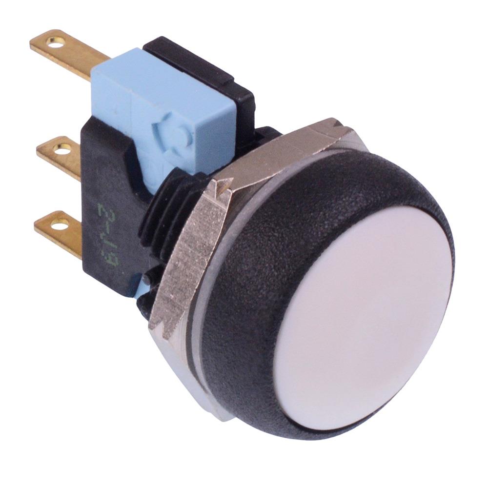 IRR7Z272 APEM White Round 16mm Momentary Push Button Switch SPDT 5A IP67