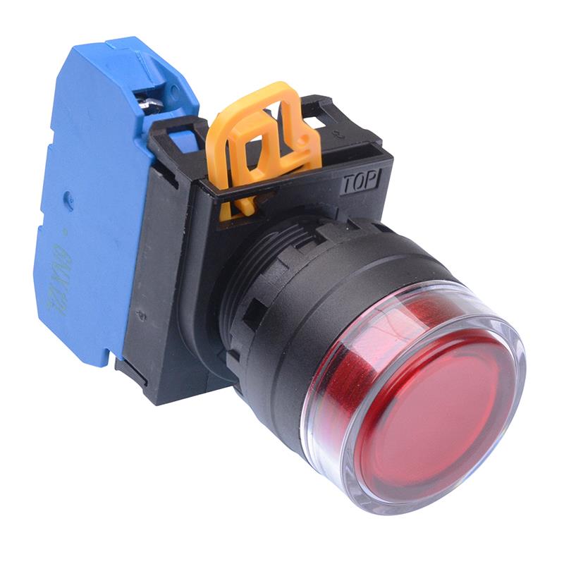 YW1L-MF2E10Q0R Red 22mm Momentary Shrouded Push Button Switch NO IP65 IDEC