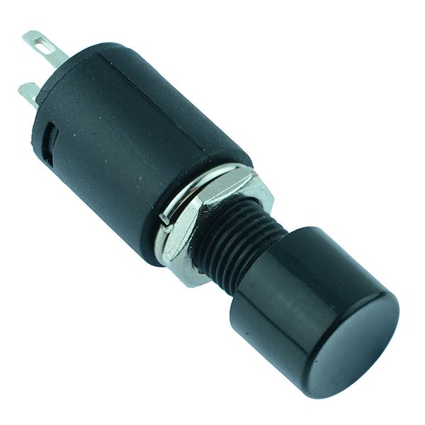 Black On-Off Latching Large Button Push Switch SPST R13-512B2-05