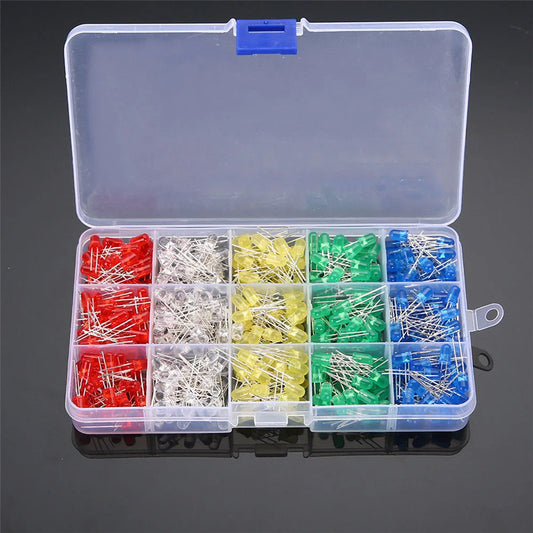 5mm Led Diode Mixed 5 Colour x 100 each -500pcs