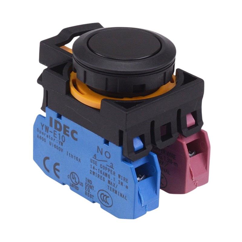 CW1B-A1E11B Black Maintained Push Button Switch 1NO-1NC IP65 IDEC