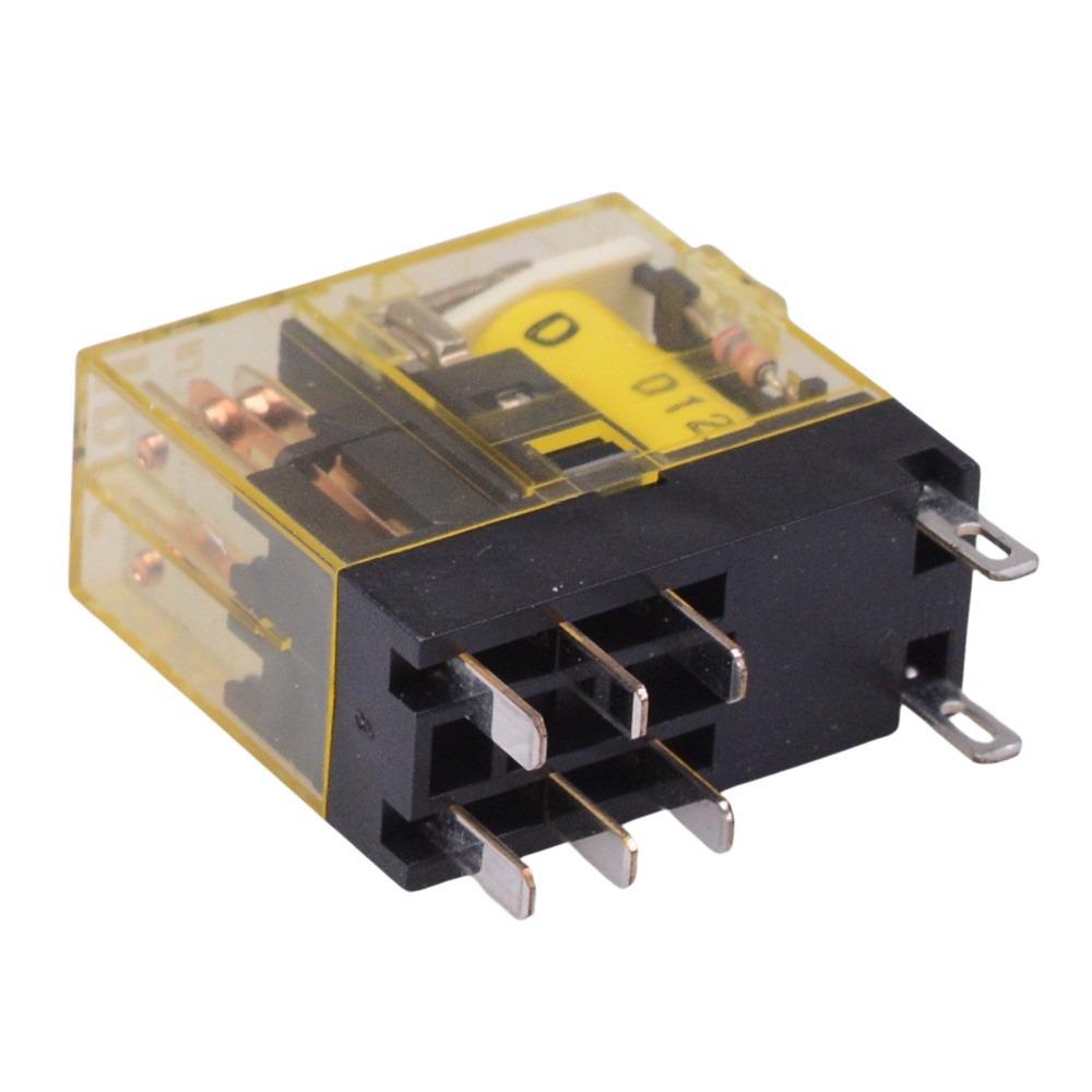RJ2S-CLD-D12 12VDC Plug In Slim Power Industrial Relay Diode 8A DPDT IDEC