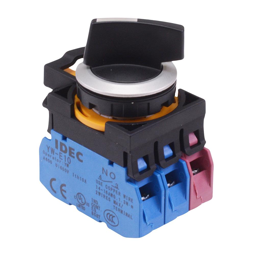 CW4S-2E21 2 Position Metallic Selector Switch2NO-1NC IP65 IDEC