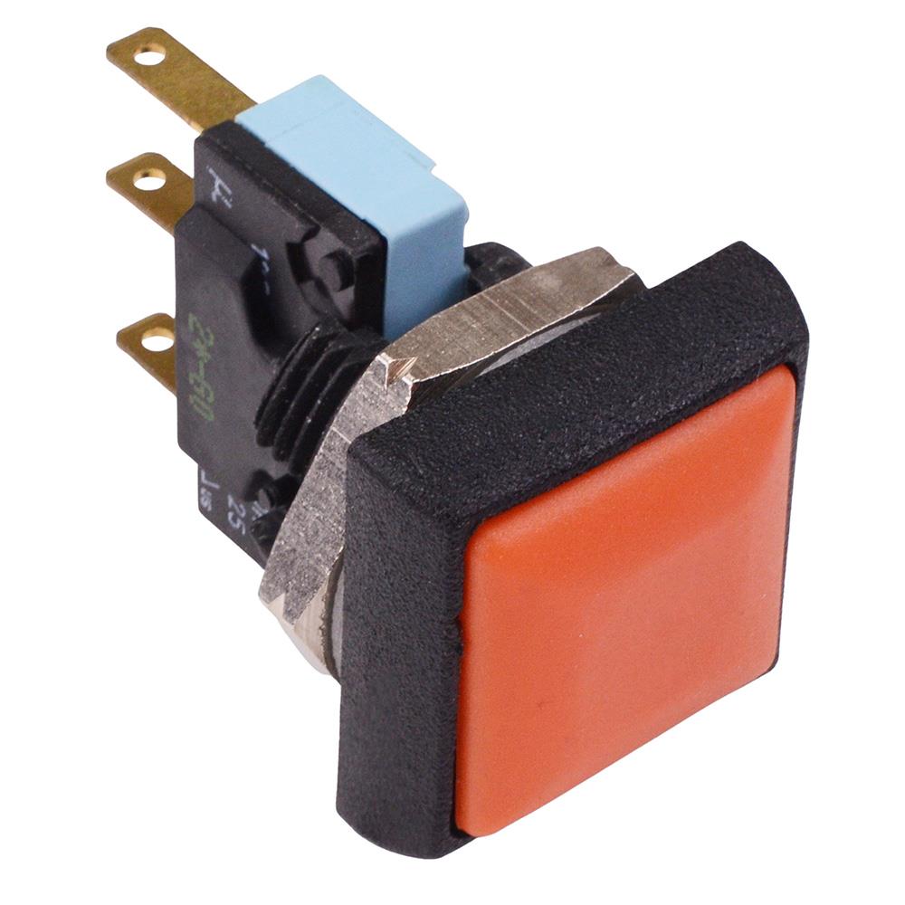 IRC7Z292 APEM Orange Square 16mm Momentary Push Button Switch SPDT 5A IP67