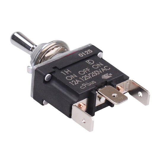 On-Off-On Sealed 12mm Toggle Switch SPDT 12A IP68