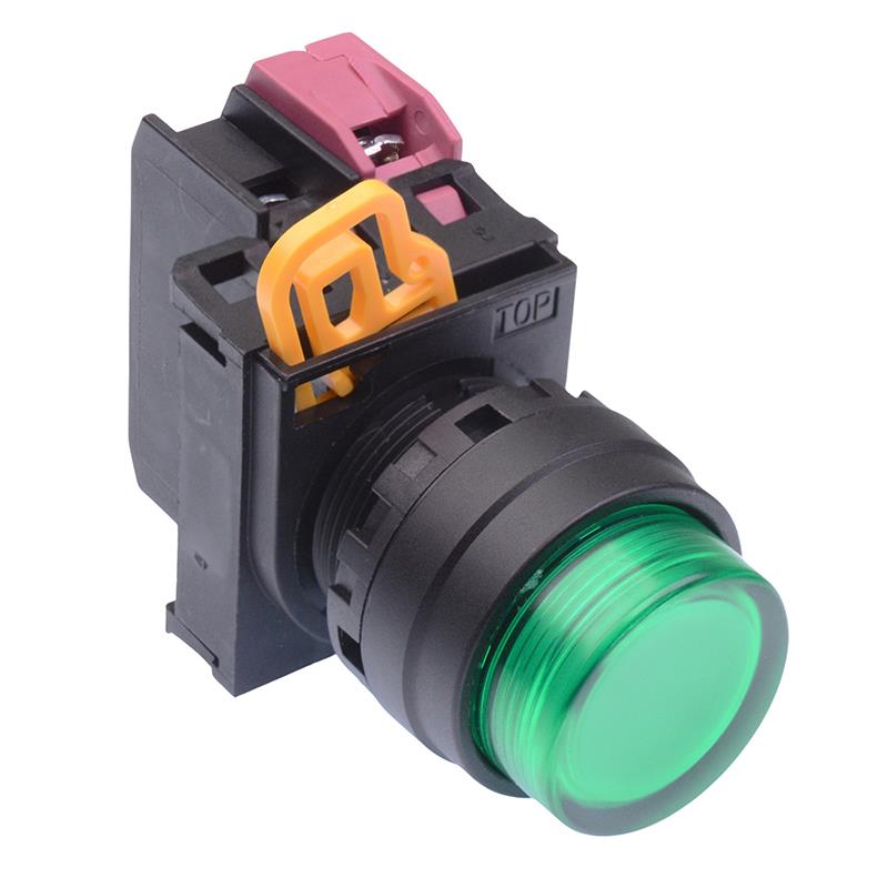 YW1L-A2E01Q3G Green 12V illuminated 22mm Maintained Push Button Switch NC IP65 IDEC