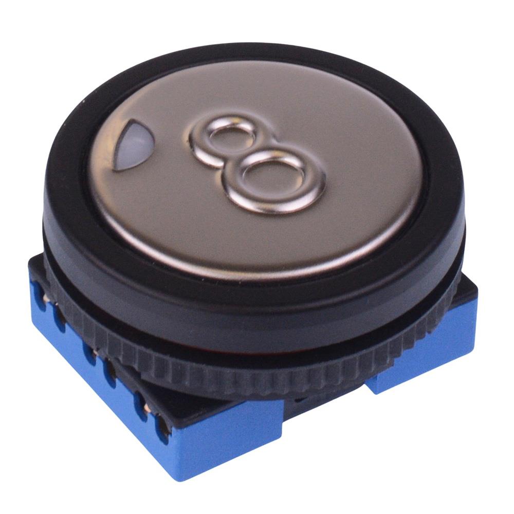 LPI5112R1K21708 APEM '8' Red 12V illuminated Large Actuator Push Button Switch IP53
