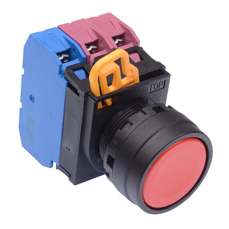 YW1B-A1E12R Red 22mm Maintained Push Button Switch 1NO-2NC IP65 IDEC