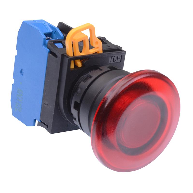 YW1L-M4E10Q4R Red 24V illuminated 22mm Mushroom Momentary Push Button Switch NO IP65 IDEC