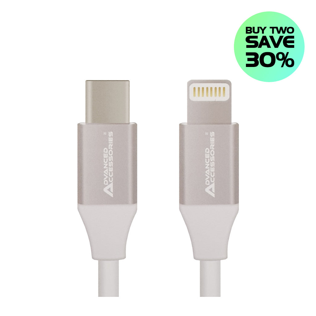 AA CHARGE-IT USB-C to 8-Pin iPhone & iPad PD Cable Fast Charge 60W - The Electronics Hub USB Cables