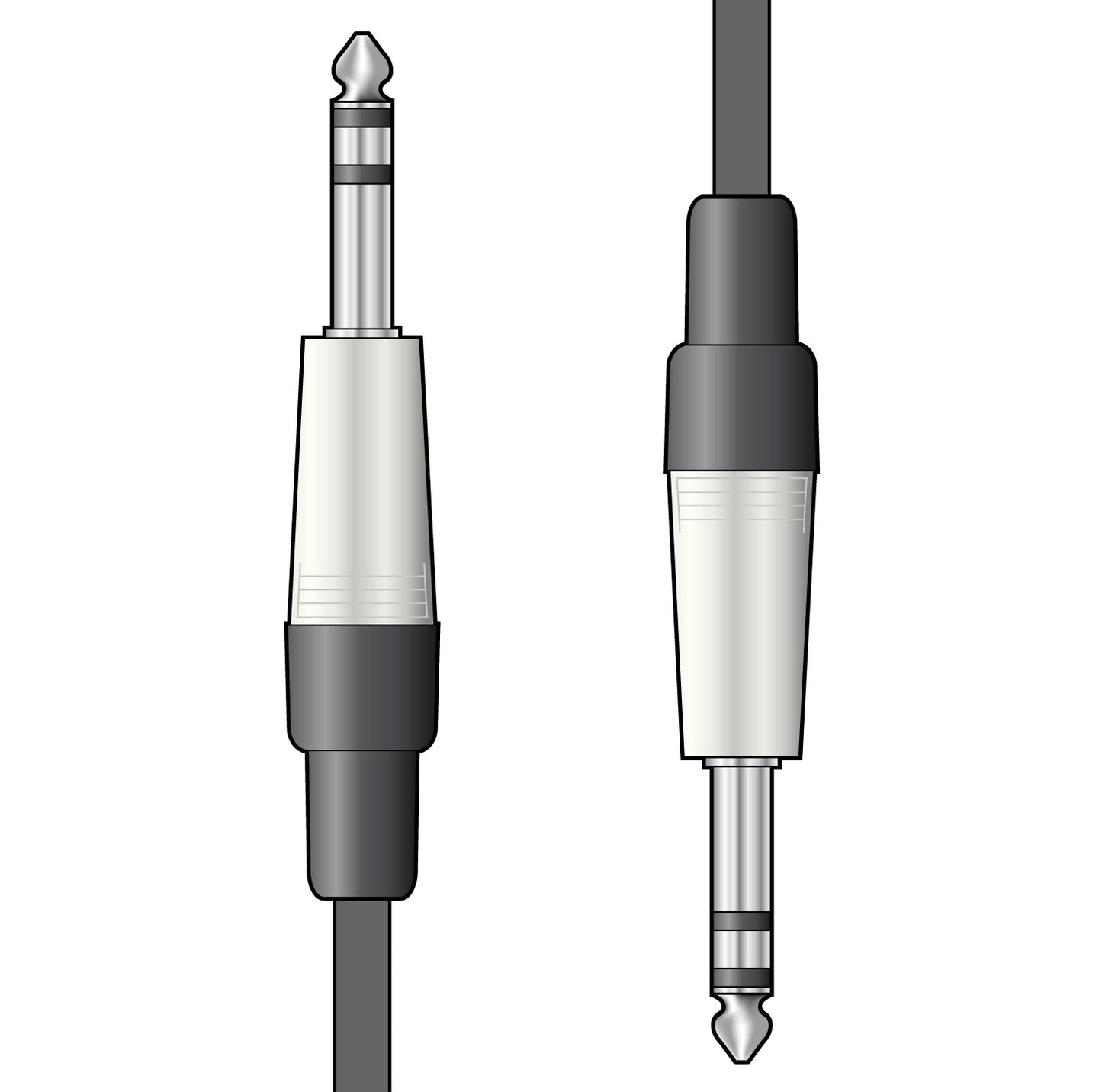 Citronic 6.35mm Stereo Jack to 6.35mm Stereo Jack Audio Cable/1.5m