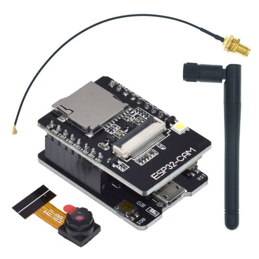 ESP32 CAM + OV2640 Camera + Dev Board (Base) + 2.4G Antenna