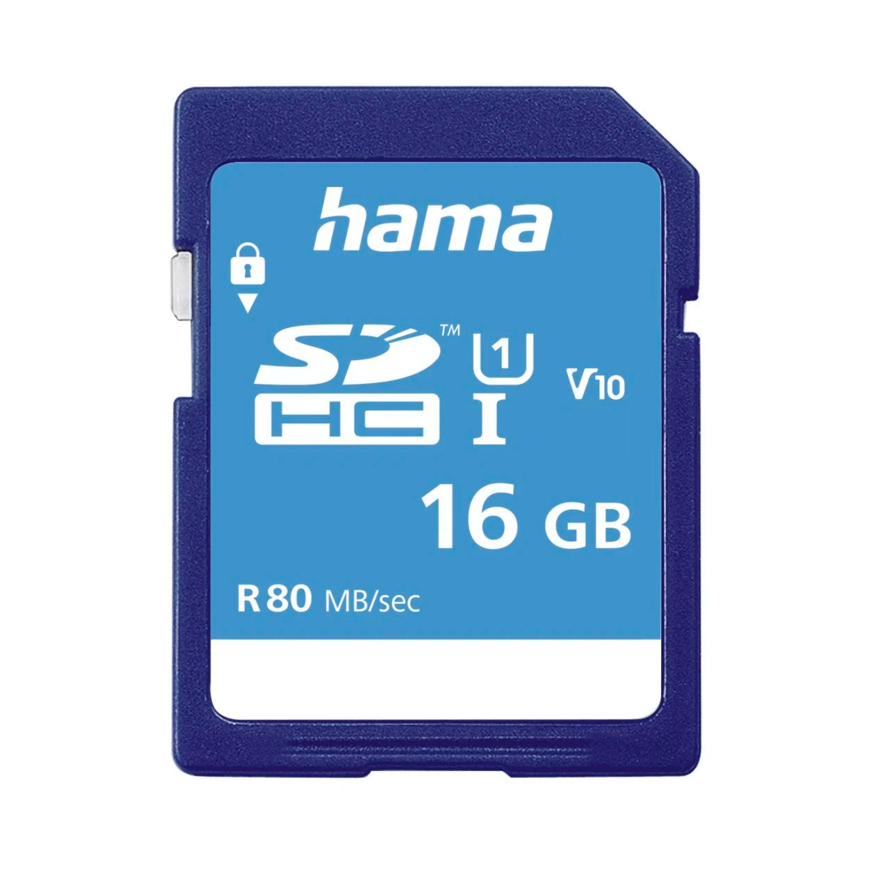 Hama 16GB SDHC Memory Card Class 10 UHS-I 80MB/s