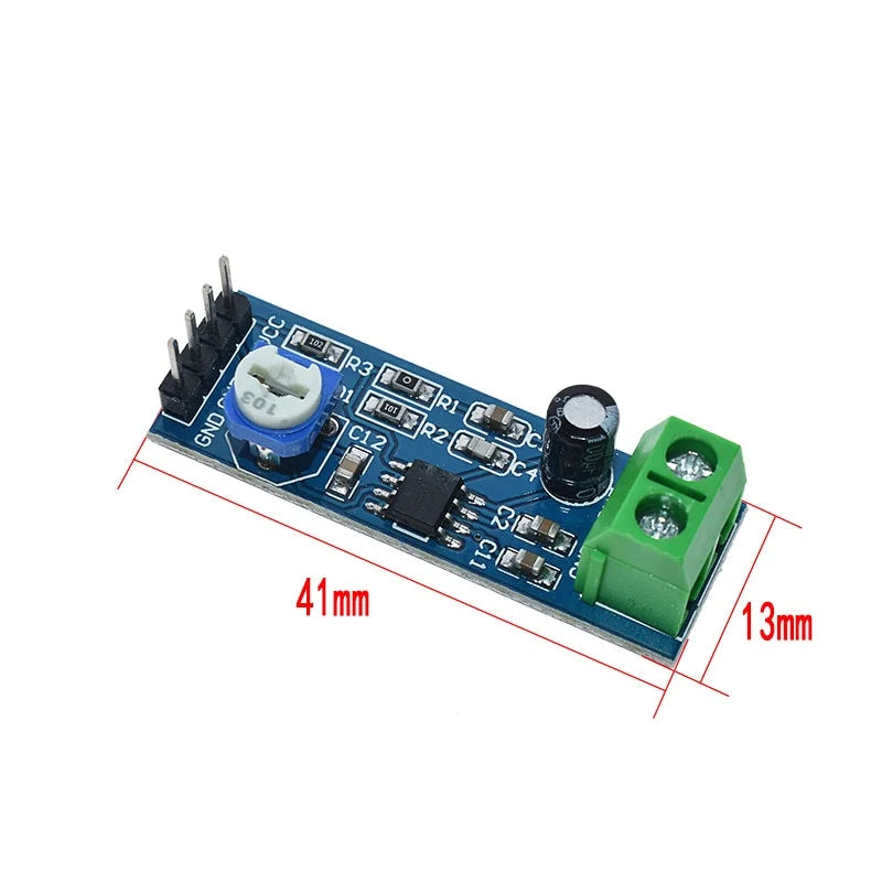 LM386 Small Audio Amplifier Module Board DC 5V-12V Amplifies x200