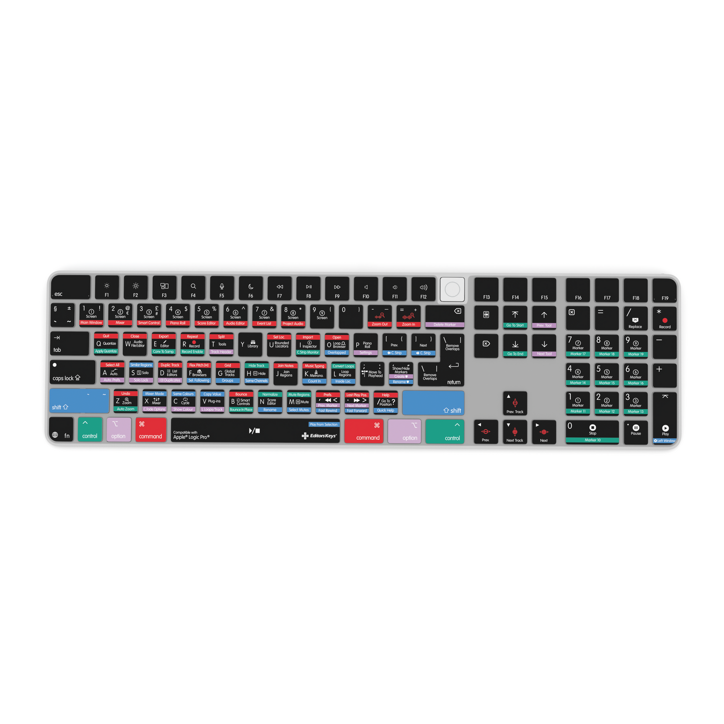 Apple Logic Pro Keyboard Covers for MacBook and iMac