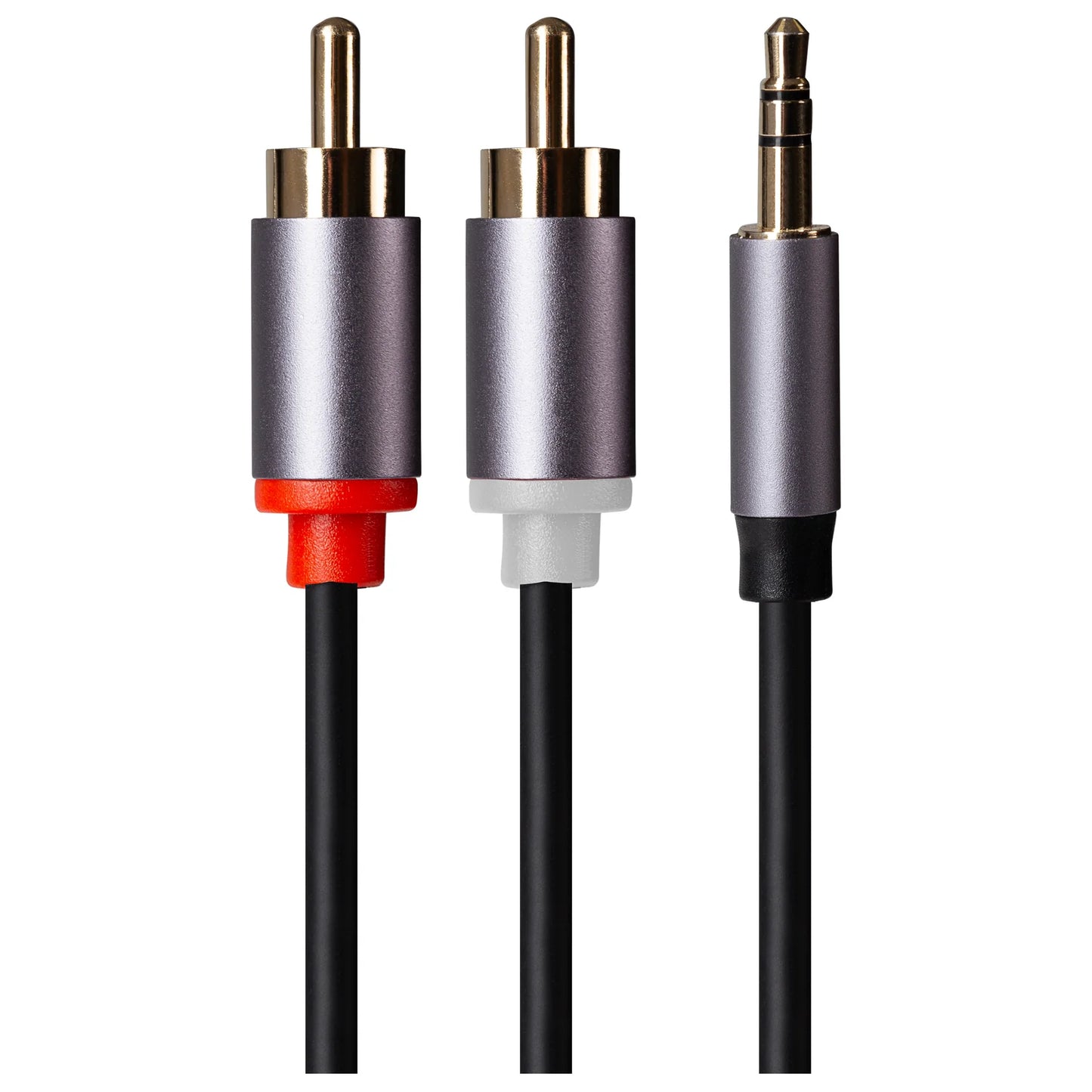 Maplin 3.5mm Aux Stereo TRS Jack Plug to Twin RCA Phono Audio Cable, 5m