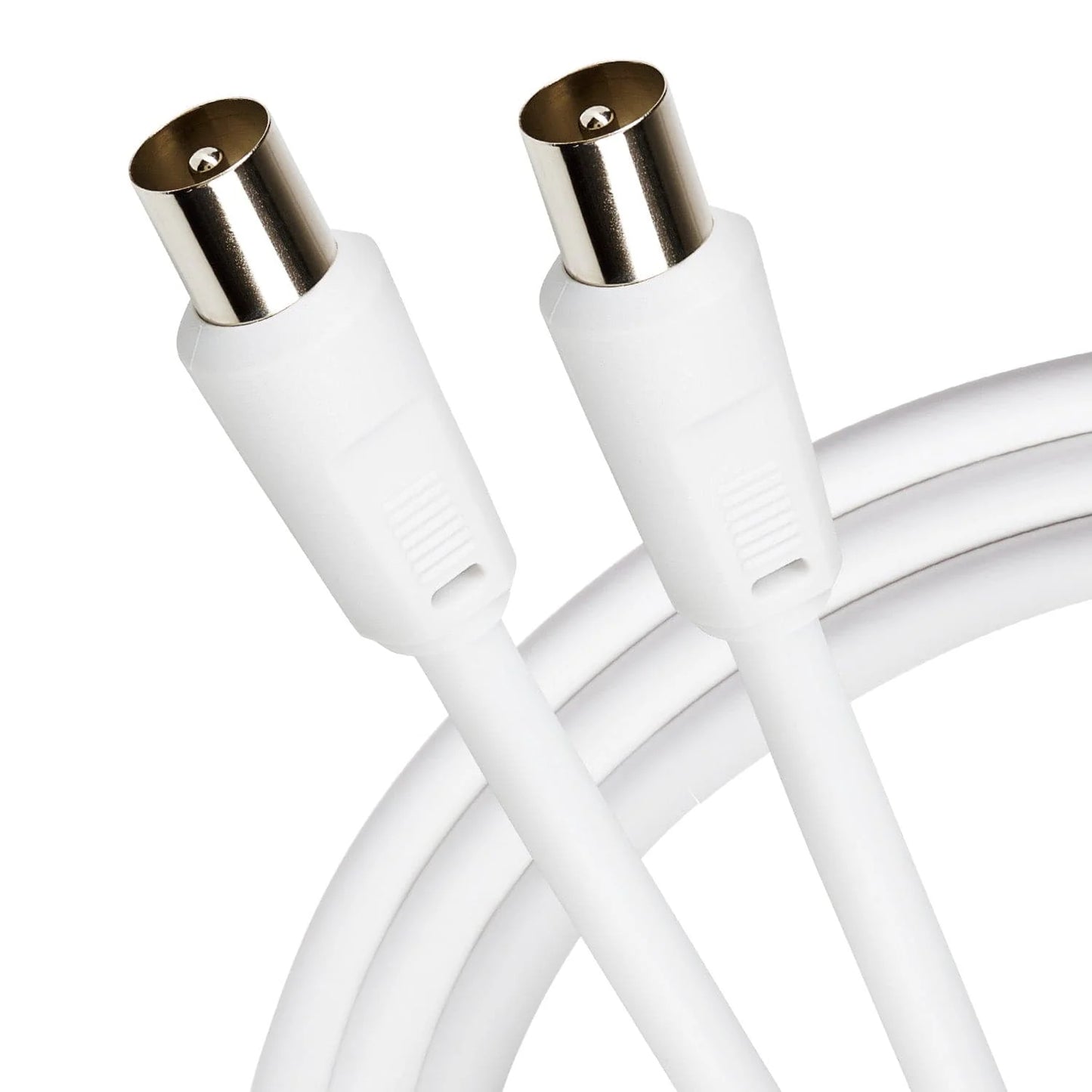 Maplin TV Aerial Cable Coaxial RF Male to RF Male - White