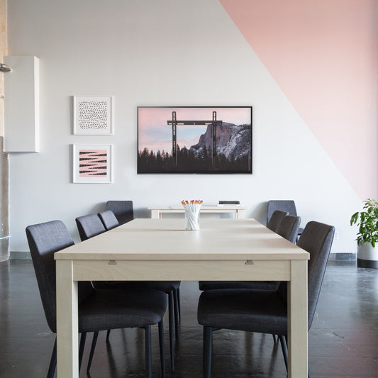 ProperAV Flat TV Wall Bracket (32" - 55" / 40kg Capacity / VESA Max. 400x400) - Black