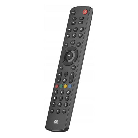 One For All 4-In-1 Universal Remote Control For TV, Satellite, DVD, Blu-ray and Audio