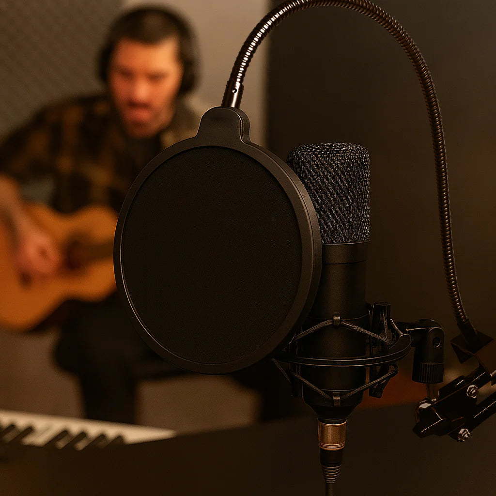 ProSound USB Condenser Cardioid Microphone with Boom Arm Kit including Pop Filter