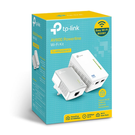 TP-LINK AV600 Wireless N 300Mbps Powerline Adapter Kit (TL-WPA4220KIT)