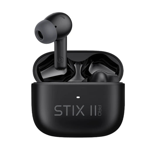 Veho STIX II PRO True Wireless Earphones, Carbon Black