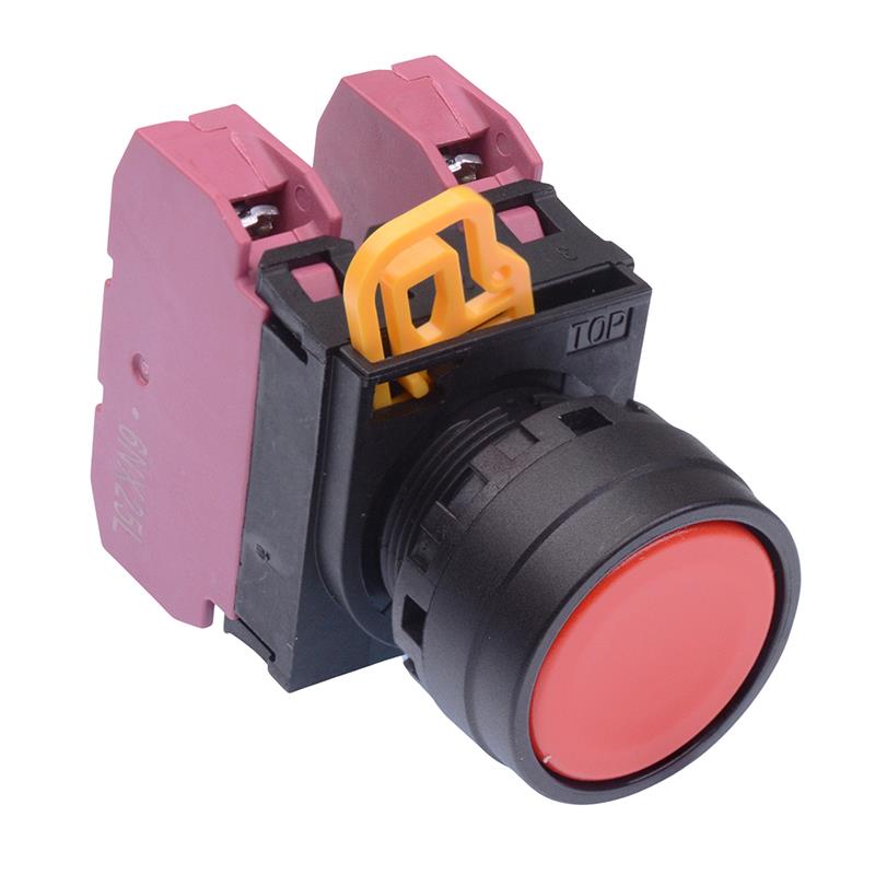 YW1B-M1E02R Red 22mm Momentary Push Button Switch 2NC IP65 IDEC