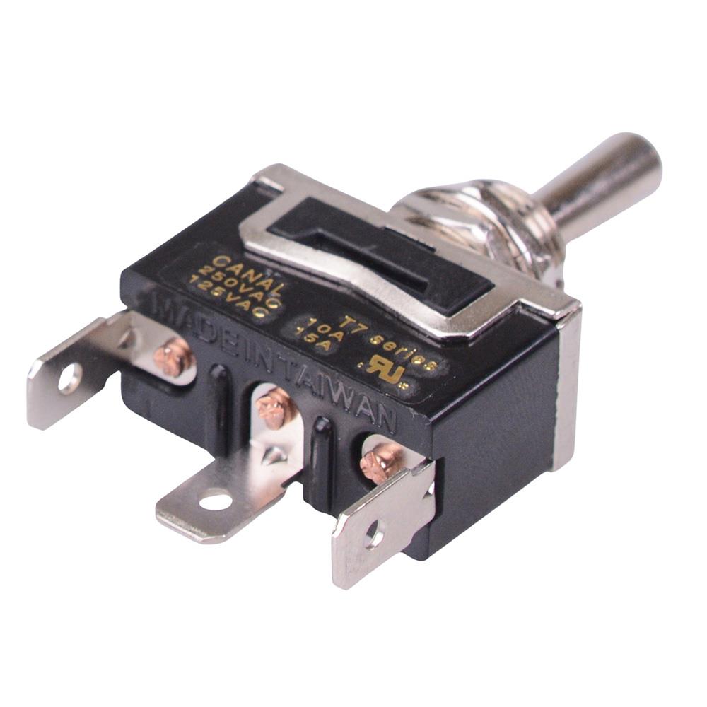 T7A17A3B2H5R (On)-Off-(On) Momentary 12mm Toggle Switch SPDT 10A 250VAC