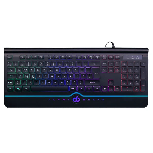 Alpha Bravo GK1 USB RGB Gaming Keyboard, UK Layout