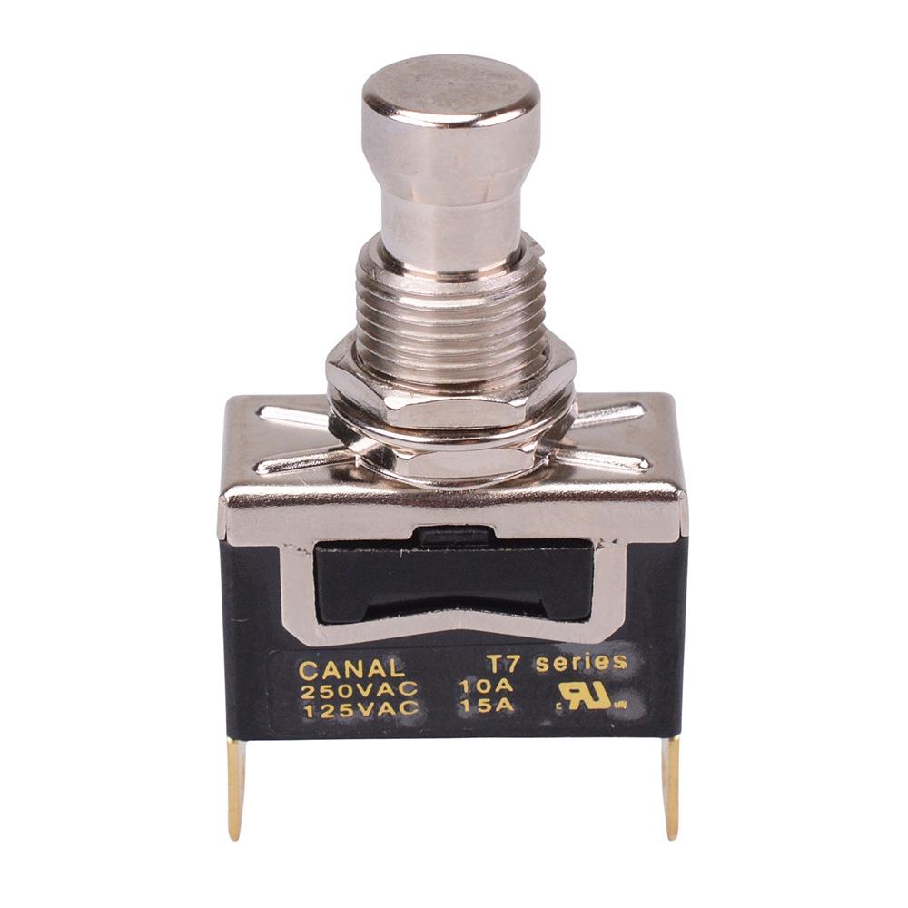 On-Off Latching 12mm Heavy Duty Push Button Switch SPST 15A