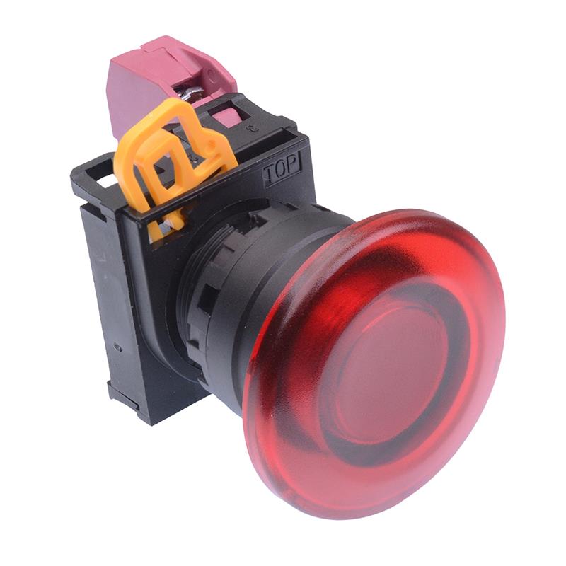 YW1L-A4E01Q0R Red 22mm Mushroom Maintained Push Button Switch NC IP65 IDEC