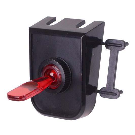 Red 12V illuminated On-Off 12mm Toggle Switch with Panel SPST 20A